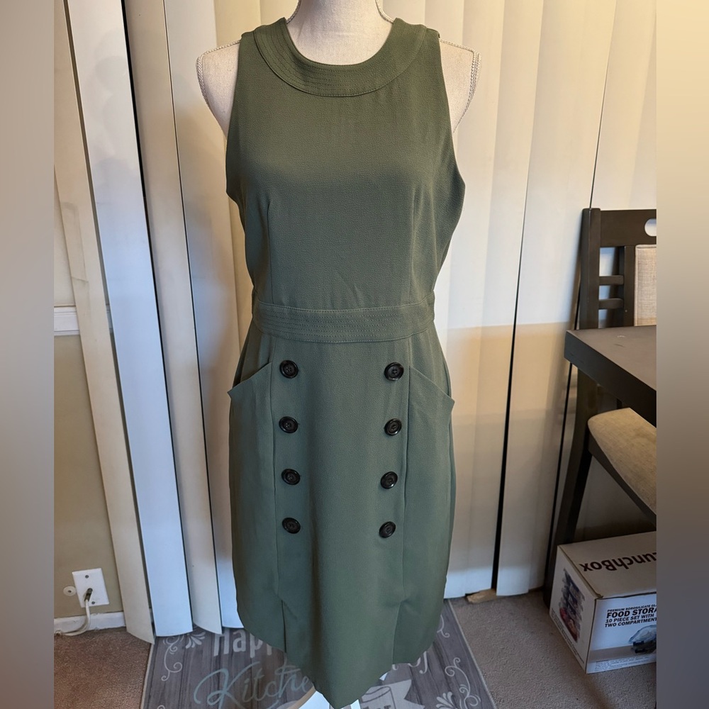 Banana Republic Olive Green Dress.